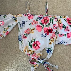 New York & Company brand new off the shoulder floral top